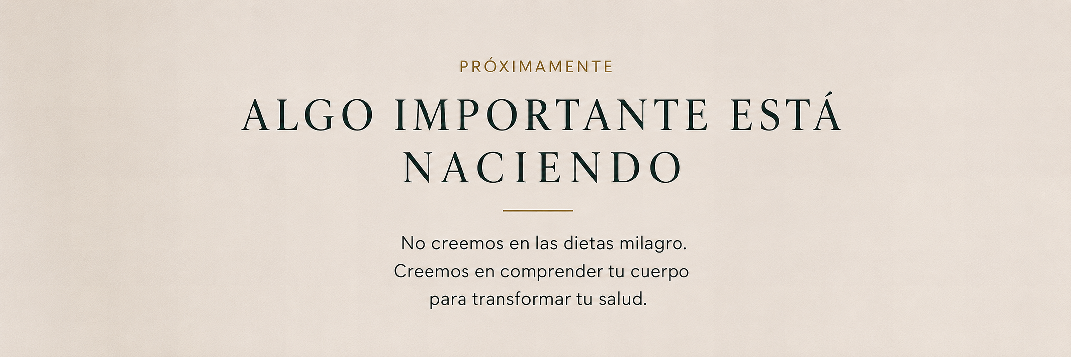 Algo importante está naciendo